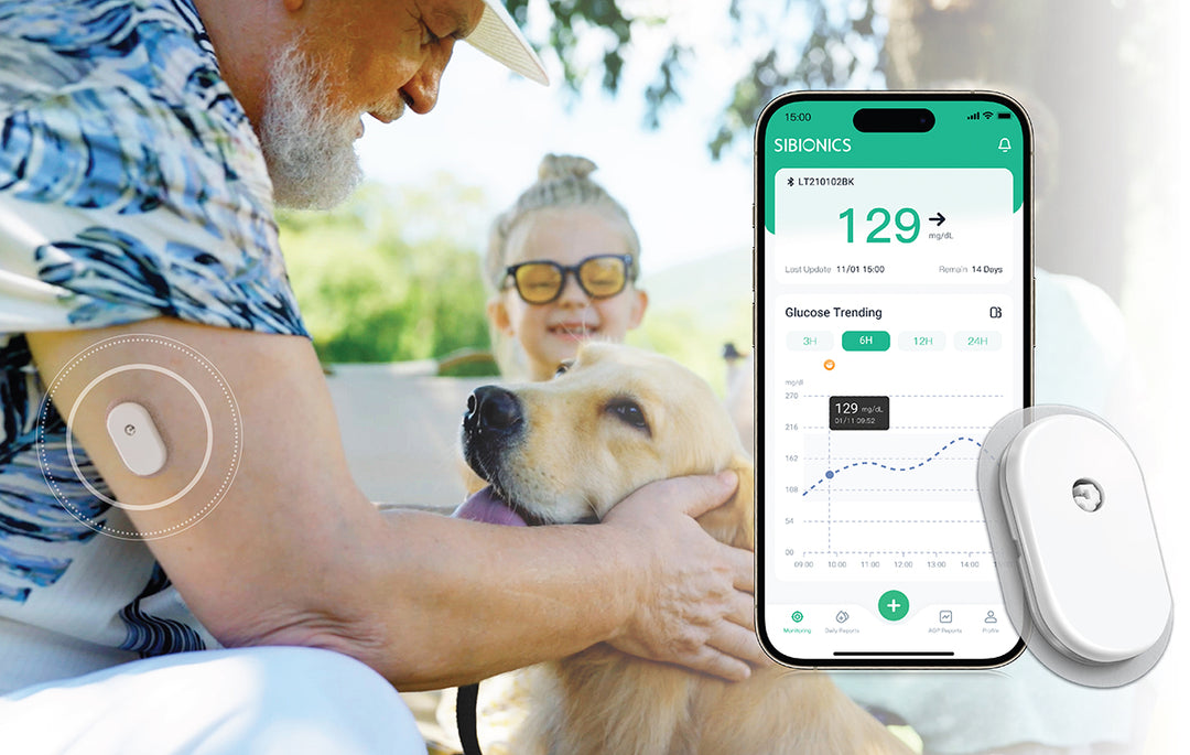 Système de surveillance continue du glucose (CGM) SIBIONICS GS1