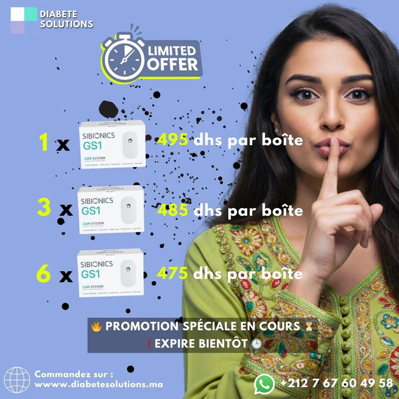 Système de surveillance continue du glucose (CGM) SIBIONICS GS 1