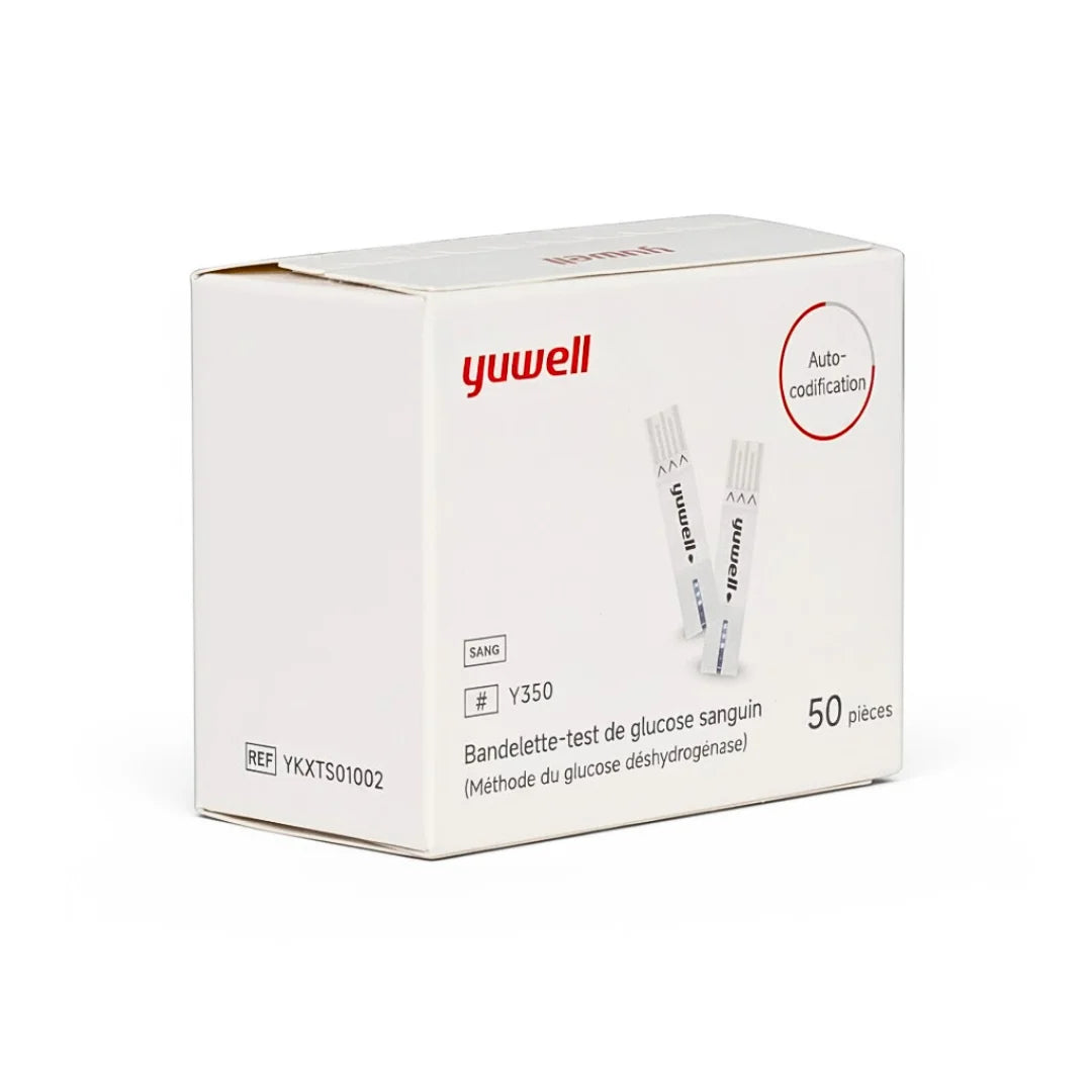 YUWELL Bandelettes de Test Glycémie | Boîte de 50