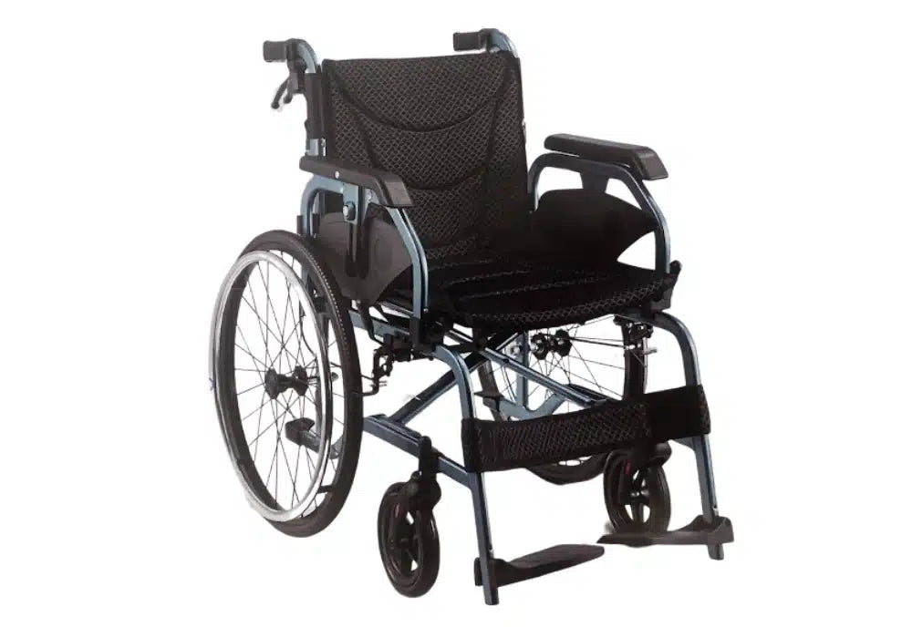Chaise roulante aluminium légère pliable