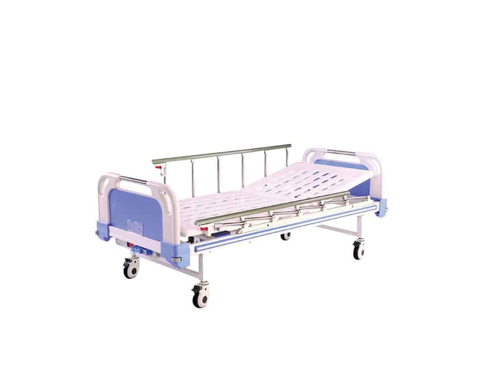 Lit médicalisé manuel 1 position + matelas gaufrier avec housse